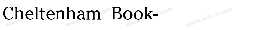 Cheltenham  Book字体转换